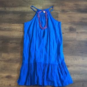 Royal blue casual dress great for UF games!